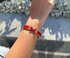 Red Hermes bangle 