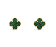 Green van cleef earrings 