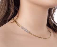 Herringbone Tennis Necklace